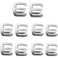 Los mejores  - P Prettyia 10x Metal G Gancho Correa Hebilla Molle Tool Heavy Duty Strong Strap Clip Hook Exterior 25mm Plata